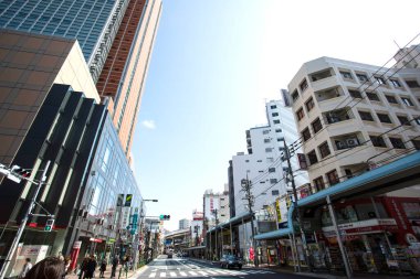 Modern şehir manzarası arka plan görüntüsü, şehir konsepti 