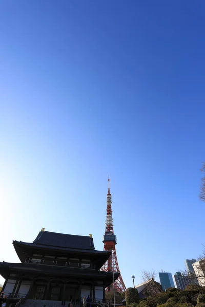 Tokyo Torn Och Blå Himmel Japan — Stockfoto