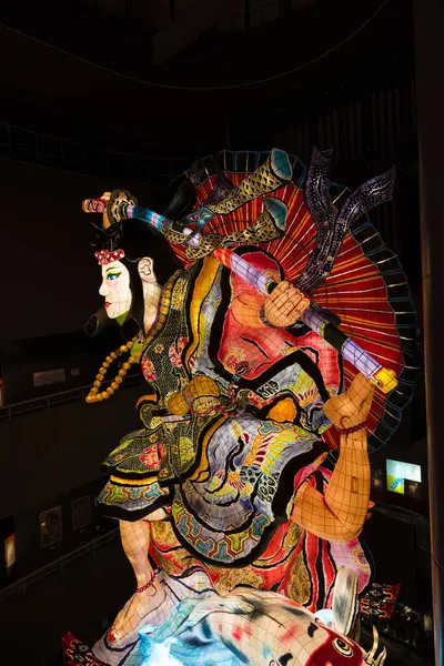 Heldere Arty Traditionele Lantaarn Japanse Tempel — Stockfoto