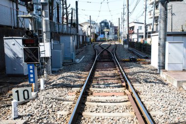 Tokyo, Japonya - Kasım 13: Tokyo Japonya 'daki tren istasyonu, Ekim 13, 206 Tokyo, Japonya 