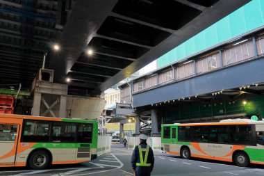 Japonya, Osaka 'da güzel bir sokak manzarası