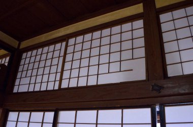 interior view of empty traditional japanese house 