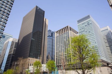 Modern şehir manzarası arka plan görüntüsü, şehir konsepti 