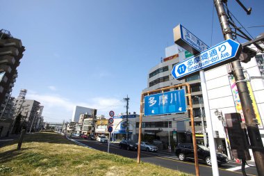 Modern şehir manzarası arka plan görüntüsü, şehir konsepti 