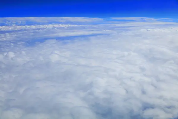 Vista Aérea Del Avión Las Nubes — Foto de Stock