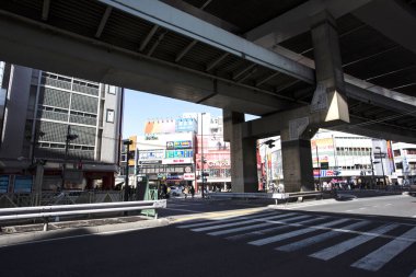 Modern şehir manzarası arka plan görüntüsü, şehir konsepti 