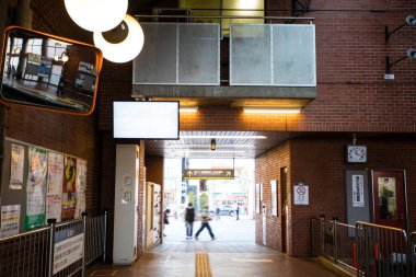 Kyoto, Japonya - Kasım 23, 2 0 18: Kyoto, Japonya Tren İstasyonu