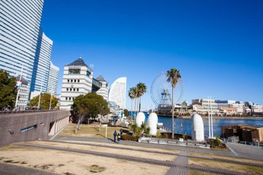 Modern şehir manzarası arka plan görüntüsü, şehir konsepti 