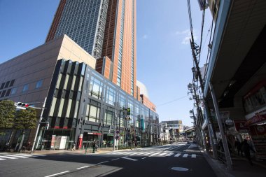 Modern şehir manzarası arka plan görüntüsü, şehir konsepti 