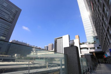 Modern şehir manzarası arka plan görüntüsü, şehir konsepti 