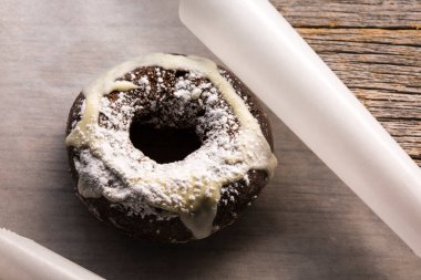 Lezzetli çörek. Yakın çekim.