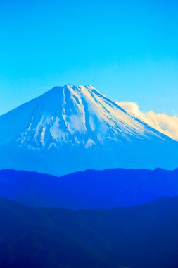 Japonya 'daki güzel Fuji dağı.