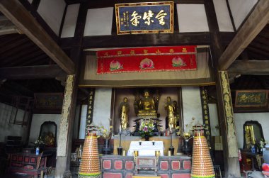 Japonya Nagasaki 'deki Shofuku-ji Tapınağı' nın içinde.