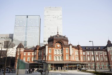 Modern şehir manzarası arka plan görüntüsü, şehir konsepti 