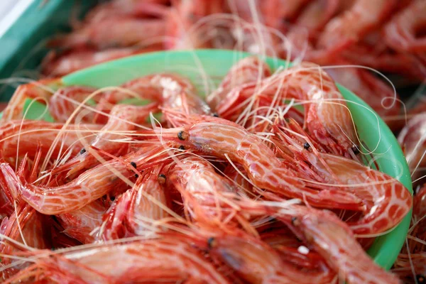 cuisine photo of fresh shrimps on the market