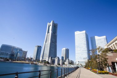 Modern şehir manzarası arka plan görüntüsü, şehir konsepti 