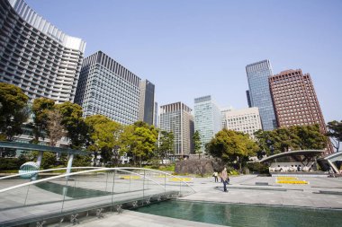 Modern şehir manzarası arka plan görüntüsü, şehir konsepti 