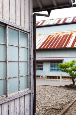 Gunma, Japonya 'daki eski Tomioka İpek Değirmeni. UNESCO Dünya Mirası