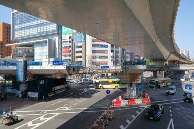 Şehir manzarası arka plan görüntüsü, şehir konsepti 