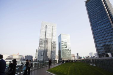 Modern şehir mimarisi arka planı, şehir konsepti 