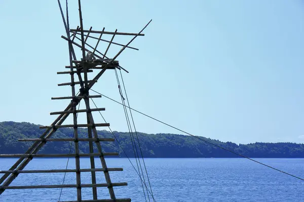 伝統的なボラマチヤグラ漁塔 — ストック写真