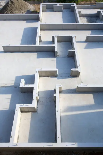 Üres Beton Labirintus Építészet Háttér — Stock Fotó