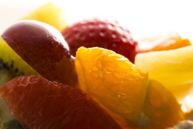 Taze lezzetli meyvelerin yakın görüntüsü