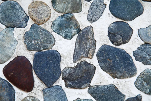 Textura Pared Con Piedras Naturales Varios Tamaños —  Fotos de Stock