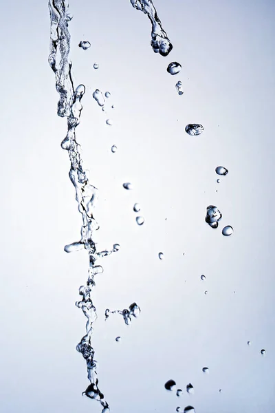 Gotas Água Contra Superfície Cinzenta Fundo Abstrato — Fotografia de Stock