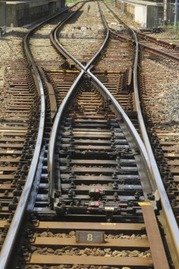 Demiryolu rayları, seçici odak