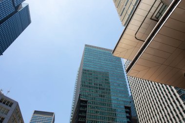 Japonya 'daki modern yüksek binalar