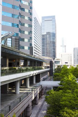 Modern şehir manzarası arka plan görüntüsü, şehir konsepti 