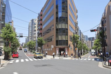 Modern şehir manzarası arka plan görüntüsü, şehir konsepti 