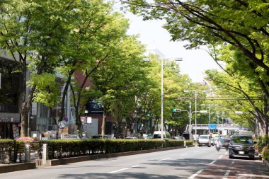 Modern şehir arka plan görüntüsü, şehir manzarası konsepti