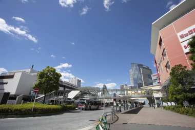 Şehir manzarası arka plan görüntüsü, şehir konsepti 