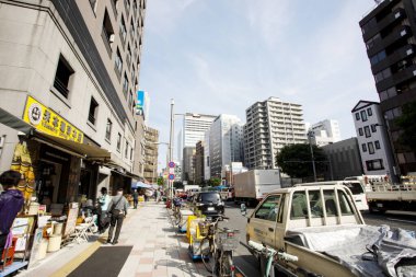 Modern şehir manzarası arka plan görüntüsü, şehir konsepti 