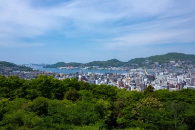 Şehir manzarası arka plan görüntüsü, şehir konsepti 