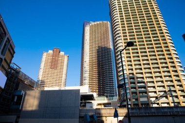 Şehir manzarası arka plan görüntüsü, şehir konsepti 