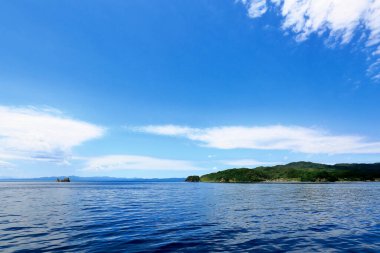 Doğada deniz manzarası çok güzel.