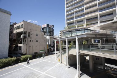 Modern şehir manzarası arka plan görüntüsü, şehir konsepti 