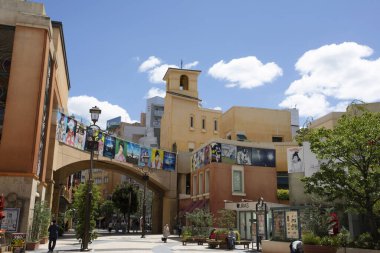 Şehir manzarası arka plan görüntüsü, şehir konsepti 