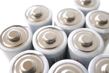 Bir sürü pil yakın çekim görüntüsü