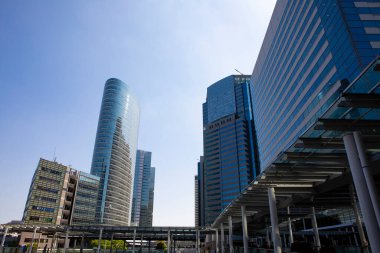 Şehir manzarası arka plan görüntüsü, şehir konsepti 