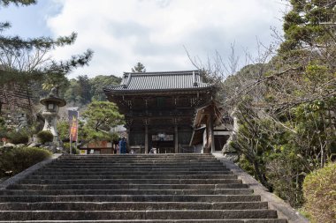 Tapınağın manzarası, Japonya 'nın güzel mimarisi.