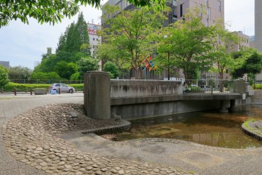 Şehir manzarası arka plan görüntüsü, şehir konsepti 