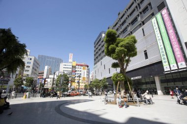 Modern şehir manzarası arka plan görüntüsü, şehir konsepti 