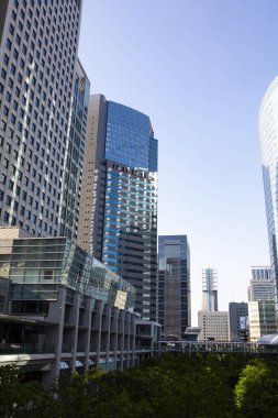 Modern şehir manzarası arka plan görüntüsü, şehir konsepti 