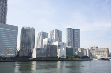 Modern şehir manzarası arka plan görüntüsü, şehir konsepti 