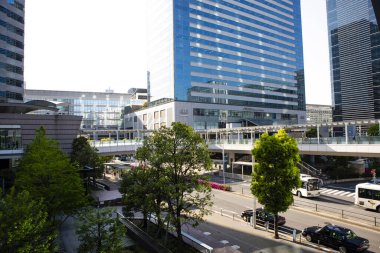 Modern şehir manzarası arka plan görüntüsü, şehir konsepti 