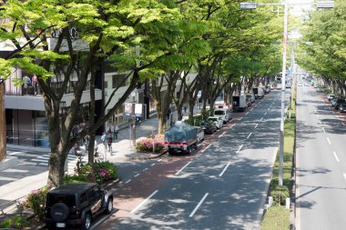 Modern şehir arka plan görüntüsü, şehir manzarası konsepti